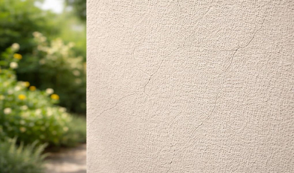 mur-texture-fissures-jardin-flou