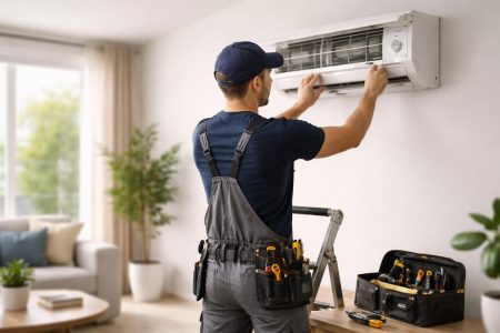 technicien-climatiseur-salon-moderne-fenetre
