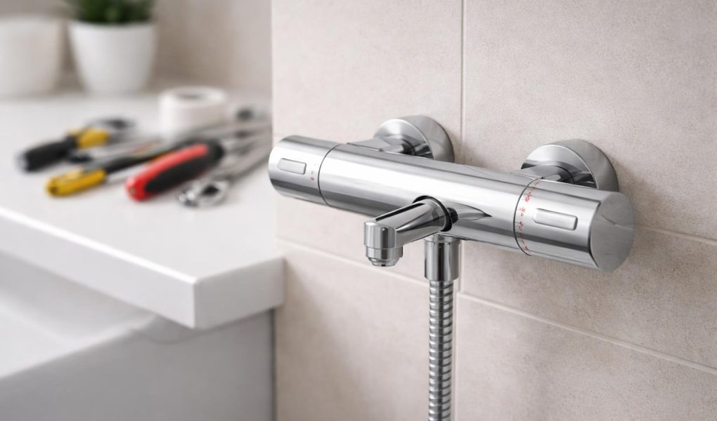 mitigeur-thermostatique-salle-bain-moderne