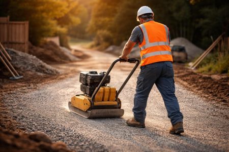 ouvrier-rouleau-compresseur-chantier-gravier