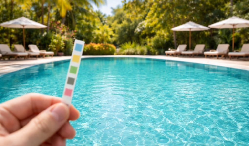 piscine-ensoleillee-bandelette-eau-turquoise