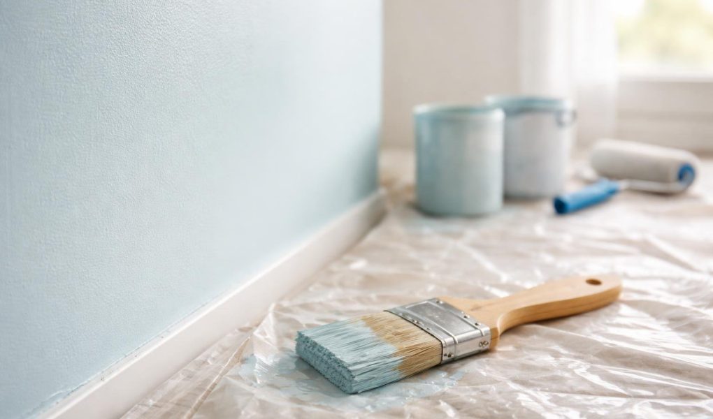 mur-peinture-pinceau-bache-pots