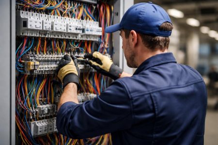 electricien-panneau-cables-colores