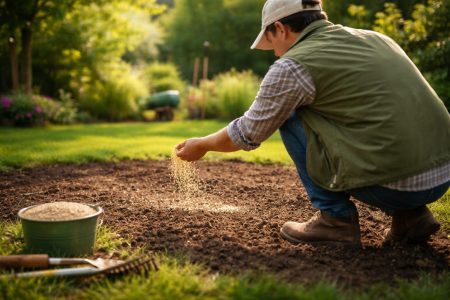 jardin-verdoyant-personne-semant-gazon