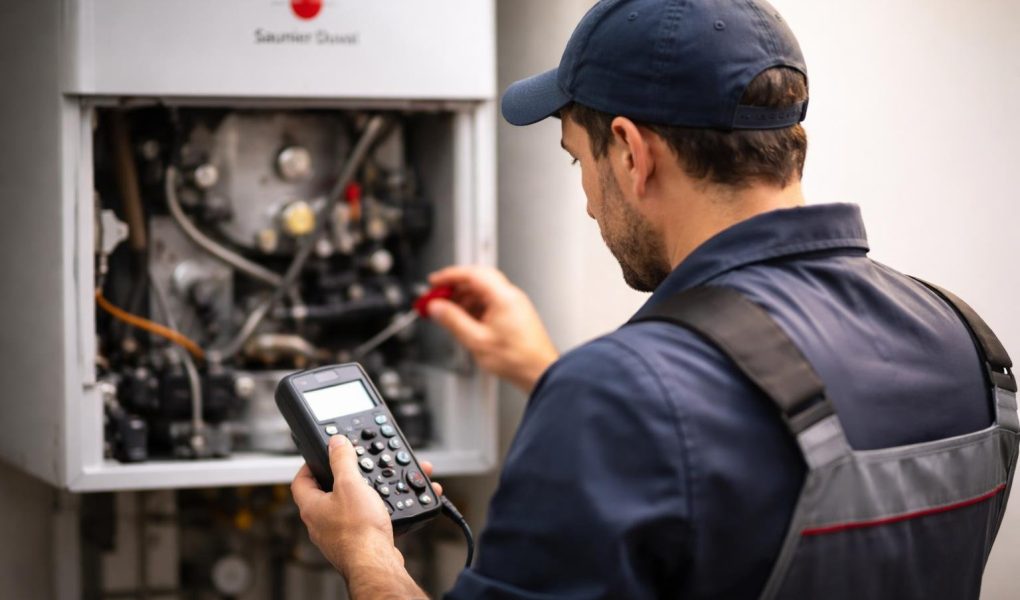 technicien-examine-chaudiere-atelier