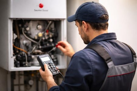 technicien-examine-chaudiere-atelier