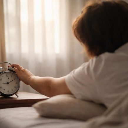 personne-reveil-matin-chambre-floue