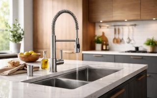 cuisine-moderne-ilot-robinetterie-evier